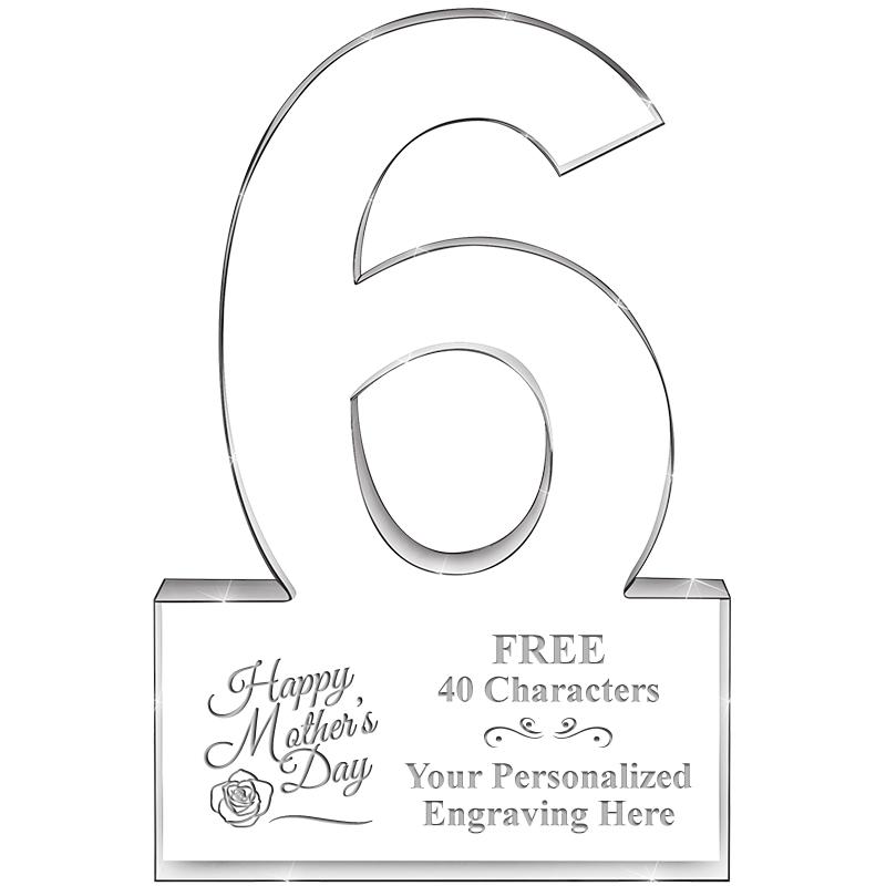 %" 6 YEARS OF SERVICE ACRYLIC