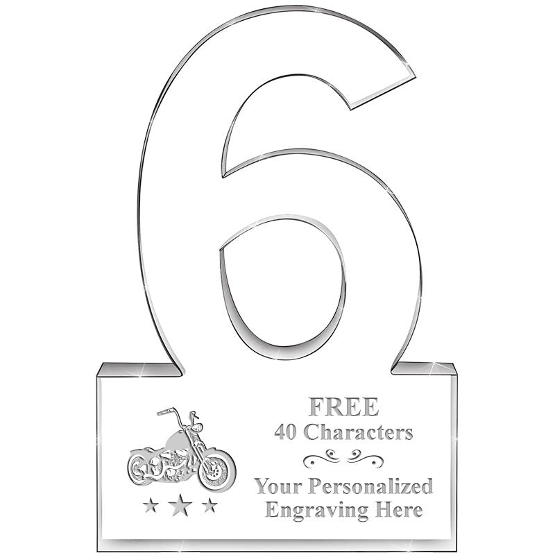 %" 6 YEARS OF SERVICE ACRYLIC