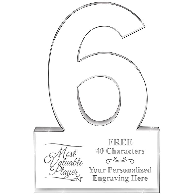 %" 6 YEARS OF SERVICE ACRYLIC