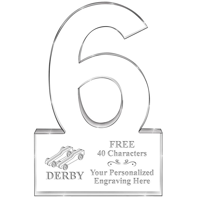 %" 6 YEARS OF SERVICE ACRYLIC