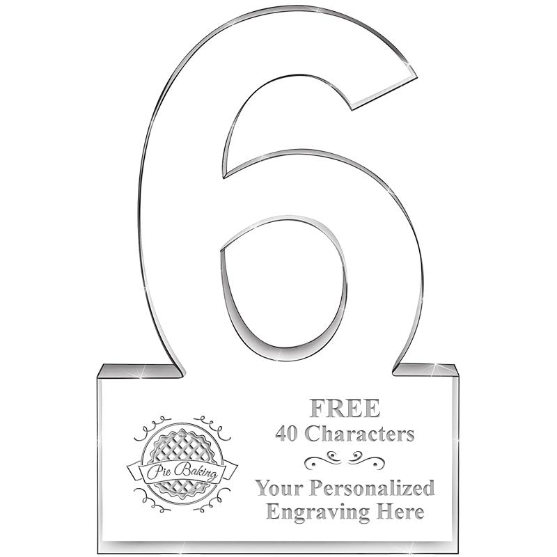 %" 6 YEARS OF SERVICE ACRYLIC