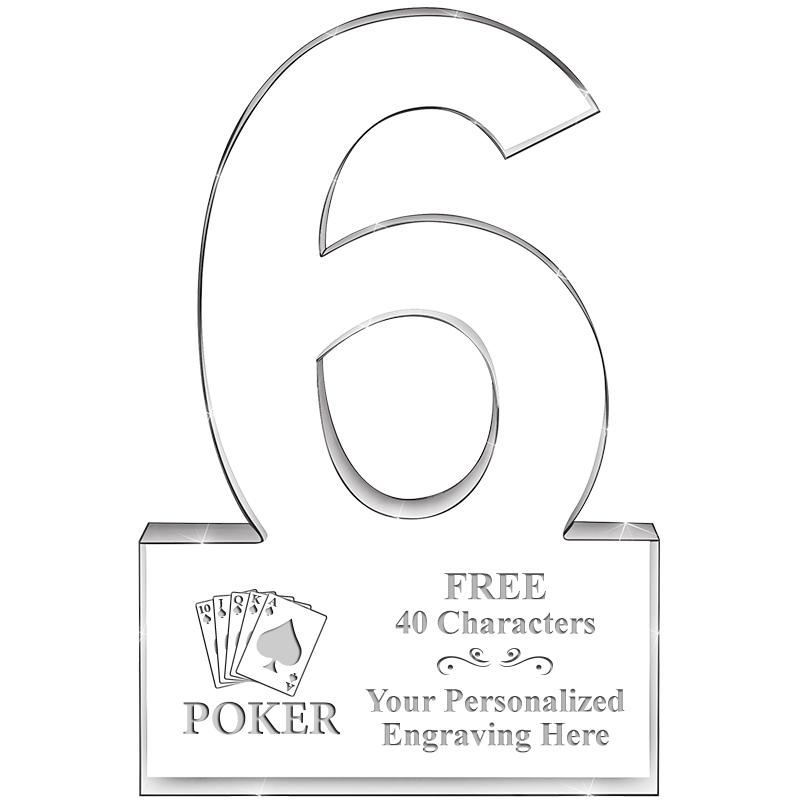 %" 6 YEARS OF SERVICE ACRYLIC