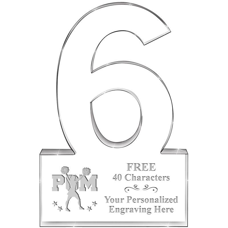 6" 6 YEARS OF SERVICE ACRYLIC