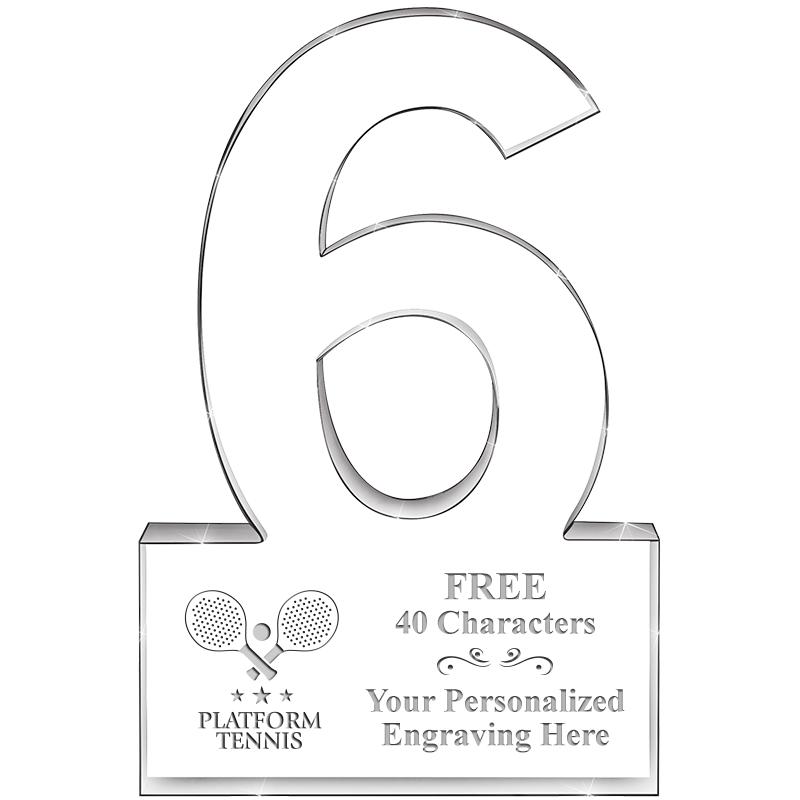 6" 6 YEARS OF SERVICE ACRYLIC