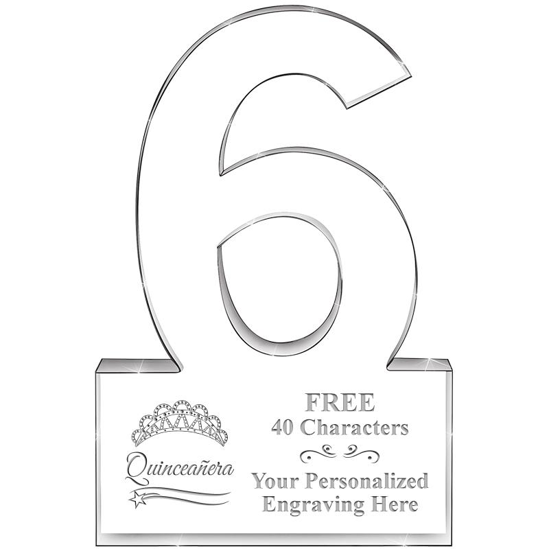 6" 6 YEARS OF SERVICE ACRYLIC