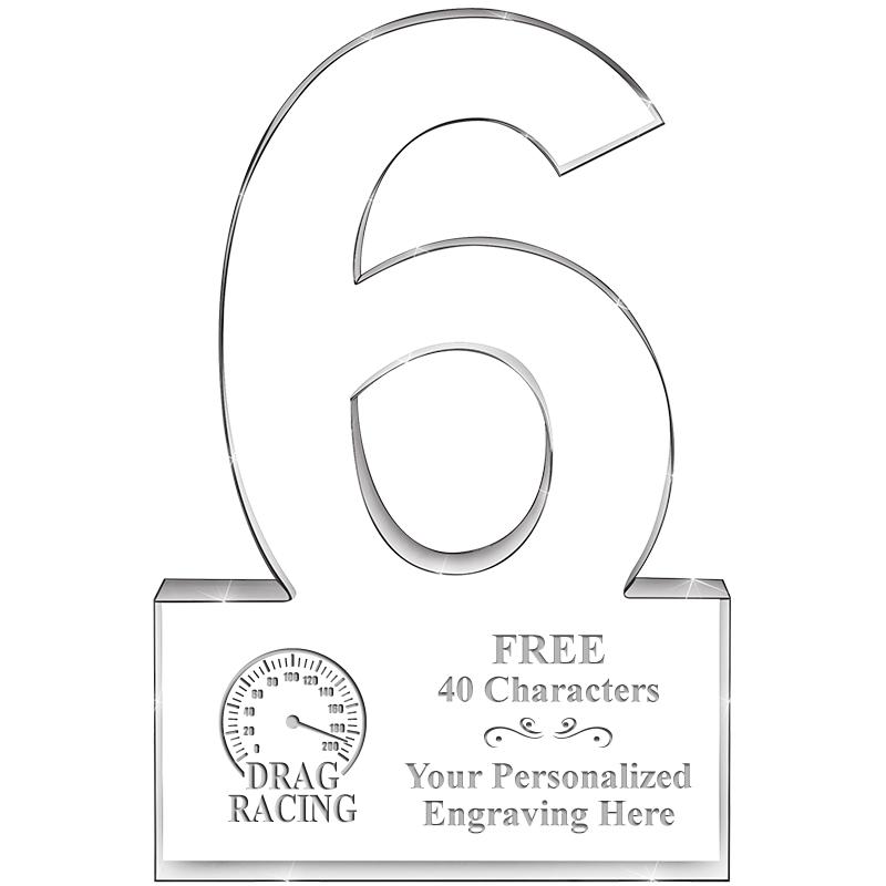 %" 6 YEARS OF SERVICE ACRYLIC