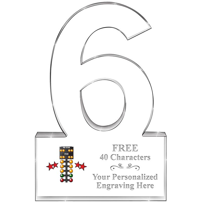 %" 6 YEARS OF SERVICE ACRYLIC