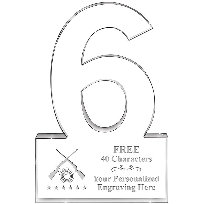 %" 6 YEARS OF SERVICE ACRYLIC