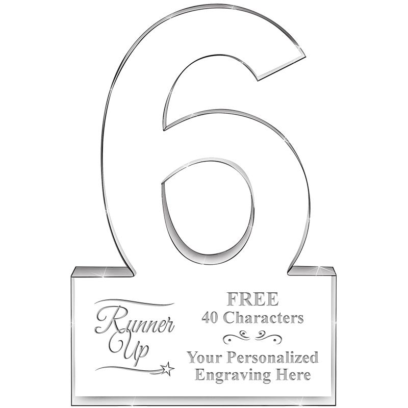 %" 6 YEARS OF SERVICE ACRYLIC