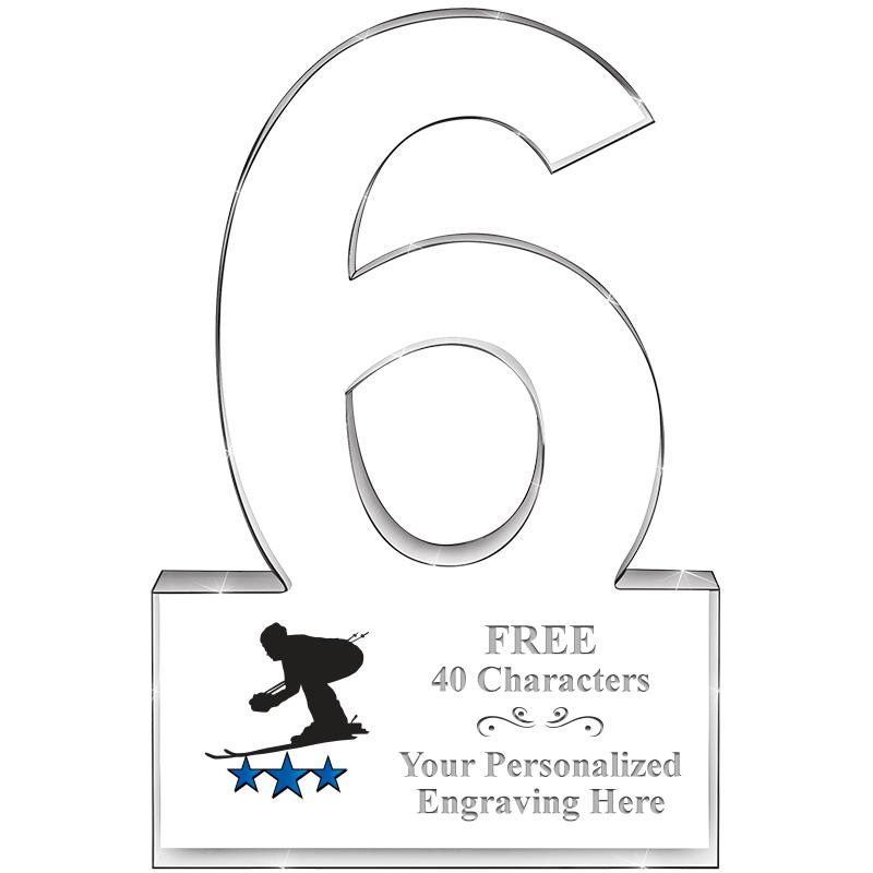 %" 6 YEARS OF SERVICE ACRYLIC