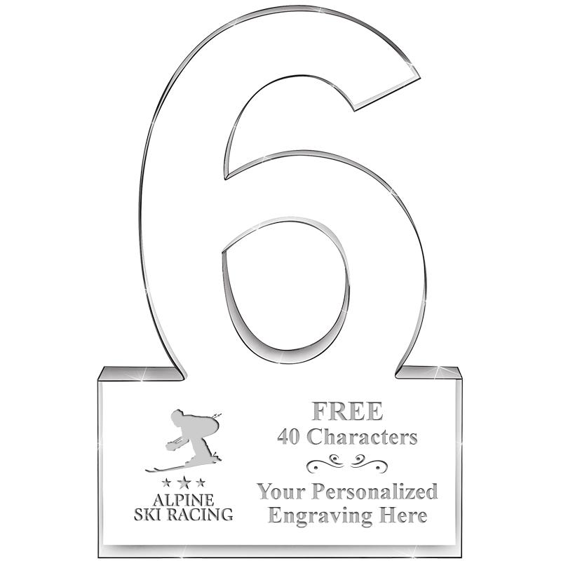 %" 6 YEARS OF SERVICE ACRYLIC