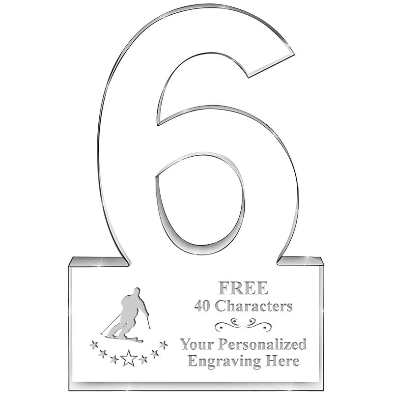 %" 6 YEARS OF SERVICE ACRYLIC