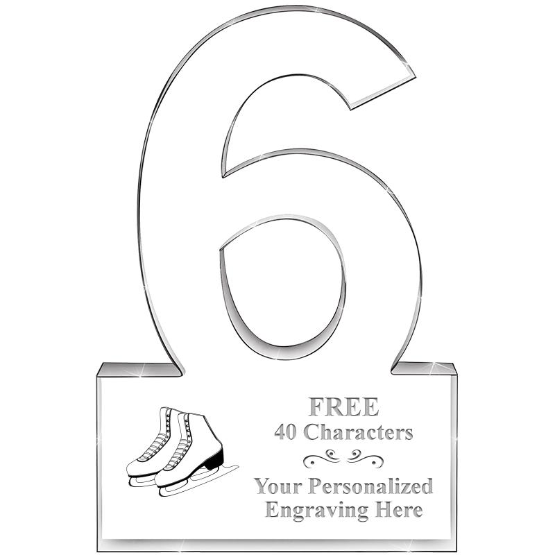 %" 6 YEARS OF SERVICE ACRYLIC