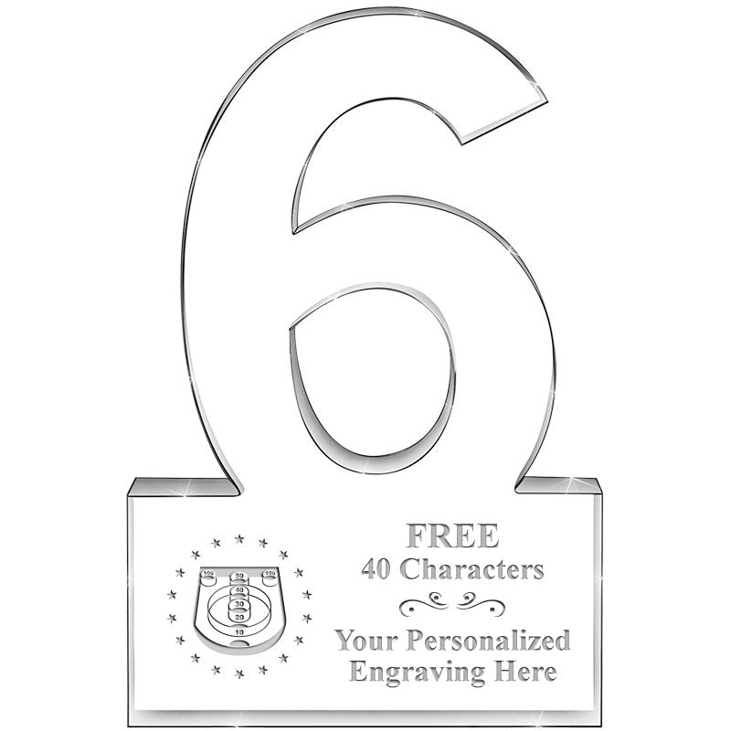 6" 6 YEARS OF SERVICE ACRYLIC