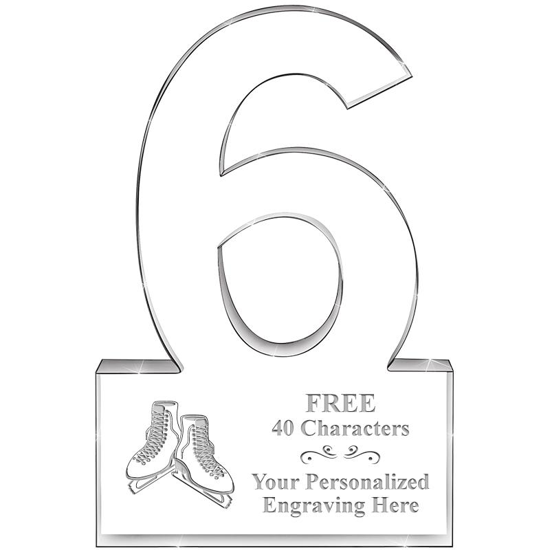 %" 6 YEARS OF SERVICE ACRYLIC