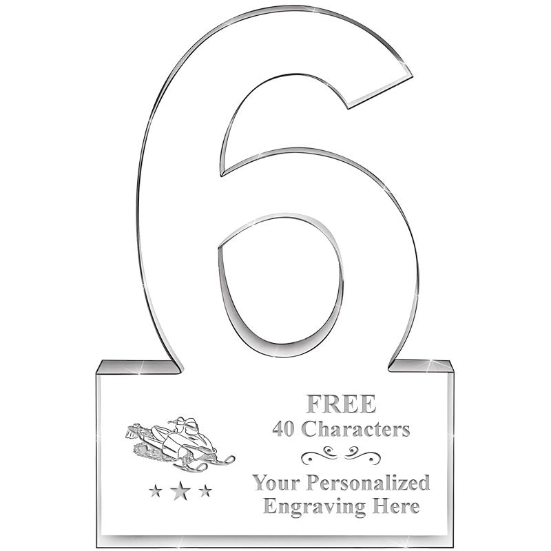 %" 6 YEARS OF SERVICE ACRYLIC