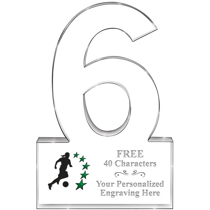 %" 6 YEARS OF SERVICE ACRYLIC