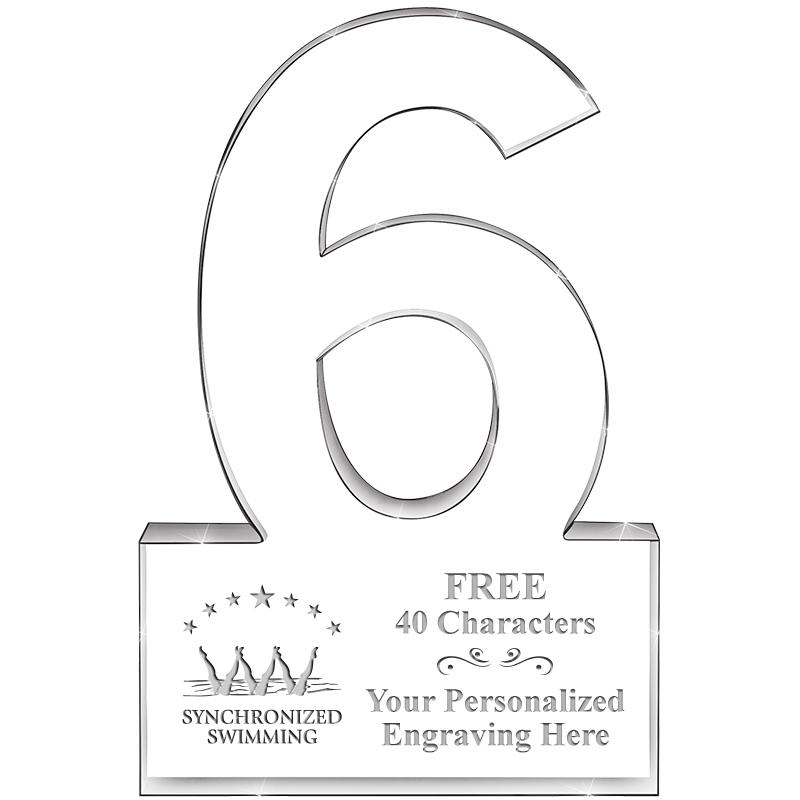 %" 6 YEARS OF SERVICE ACRYLIC