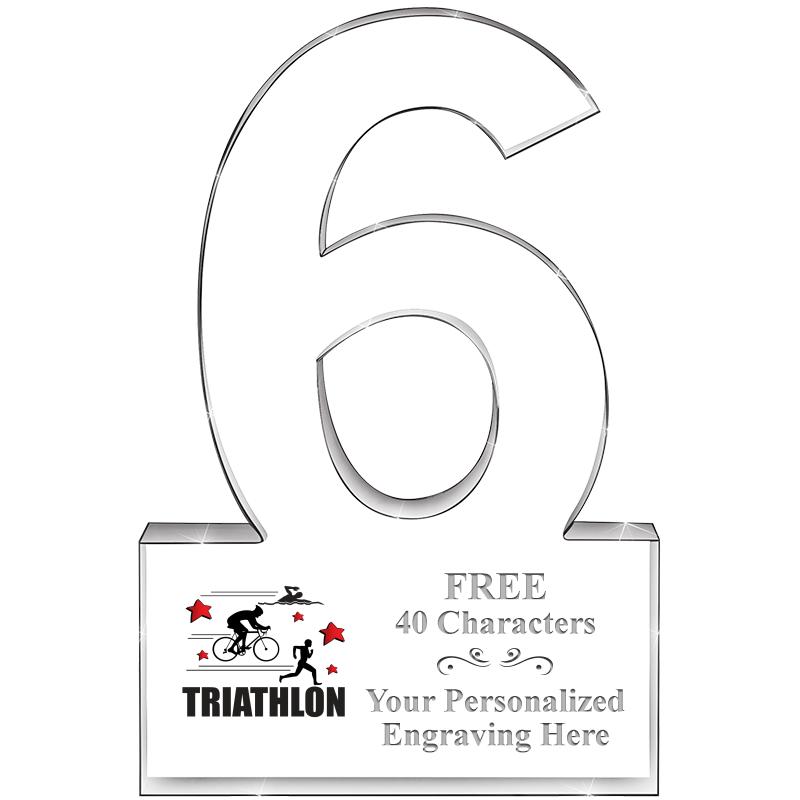 6" 6 YEARS OF SERVICE ACRYLIC