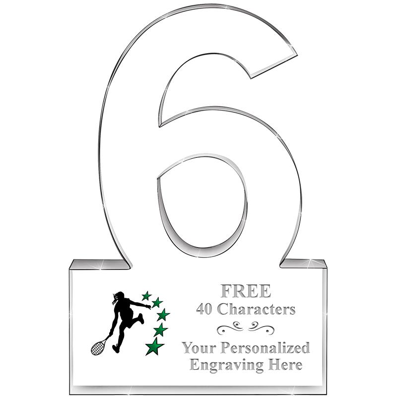 6" 6 YEARS OF SERVICE ACRYLIC