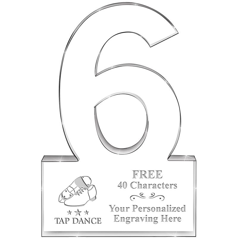 %" 6 YEARS OF SERVICE ACRYLIC