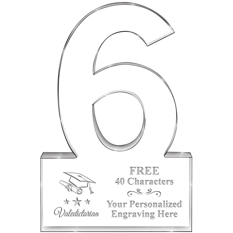 %" 6 YEARS OF SERVICE ACRYLIC