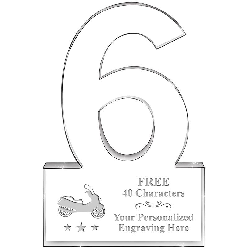 6" 6 YEARS OF SERVICE ACRYLIC