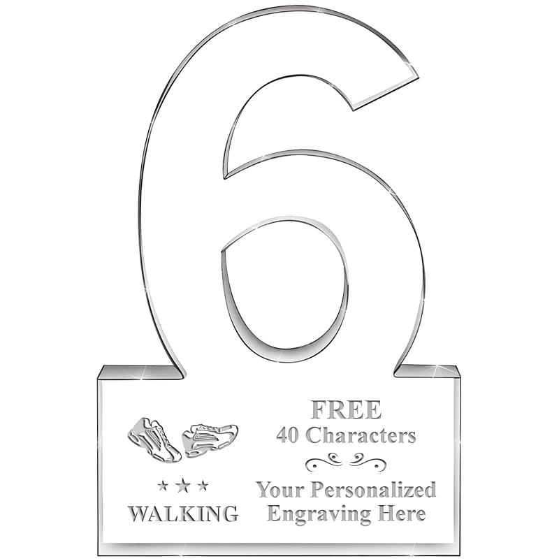 %" 6 YEARS OF SERVICE ACRYLIC