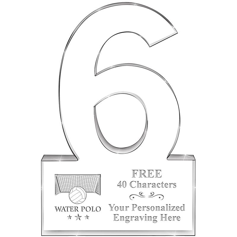 6" 6 YEARS OF SERVICE ACRYLIC