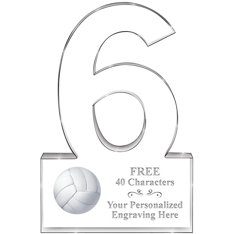 6" 6 YEARS OF SERVICE ACRYLIC