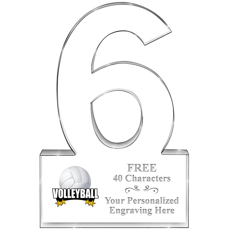 %" 6 YEARS OF SERVICE ACRYLIC