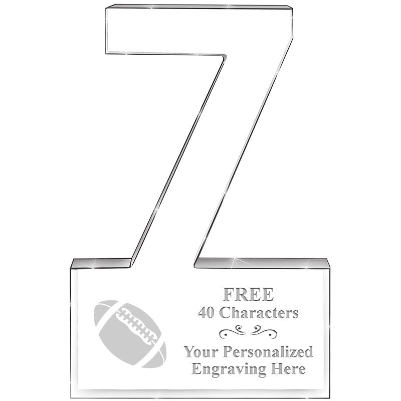 6" 7 YEARS OF SERVICE ACRYLIC