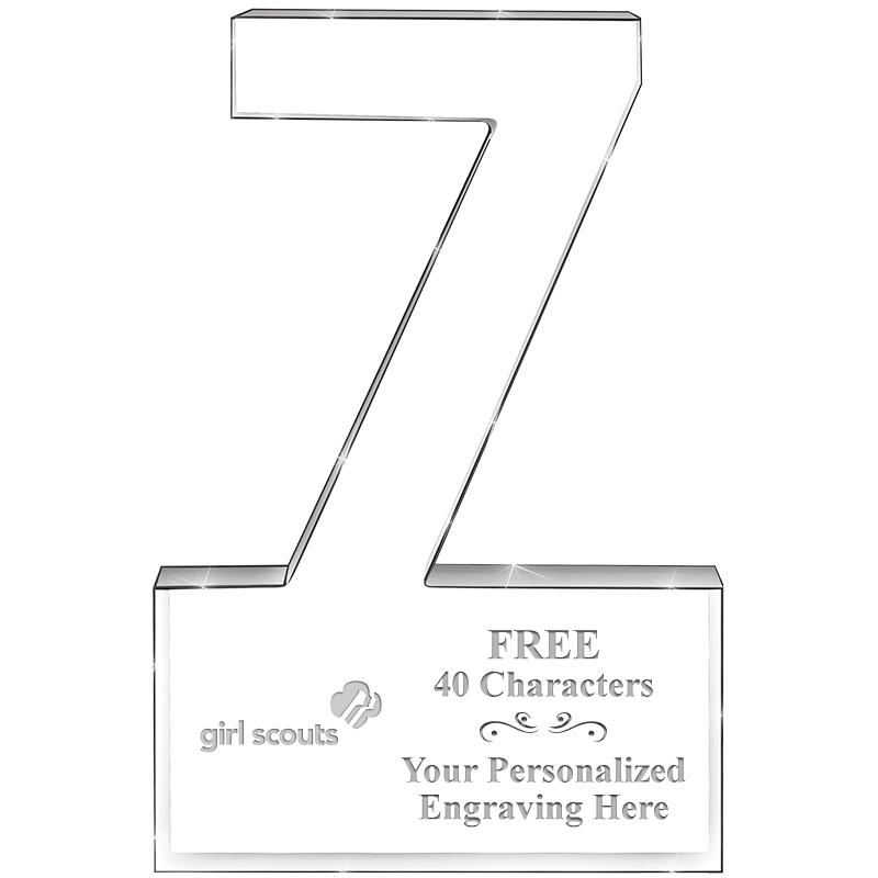 6" 7 YEARS OF SERVICE ACRYLIC