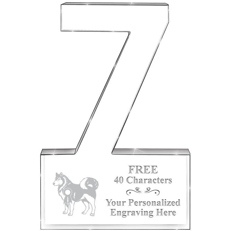 6" 7 YEARS OF SERVICE ACRYLIC