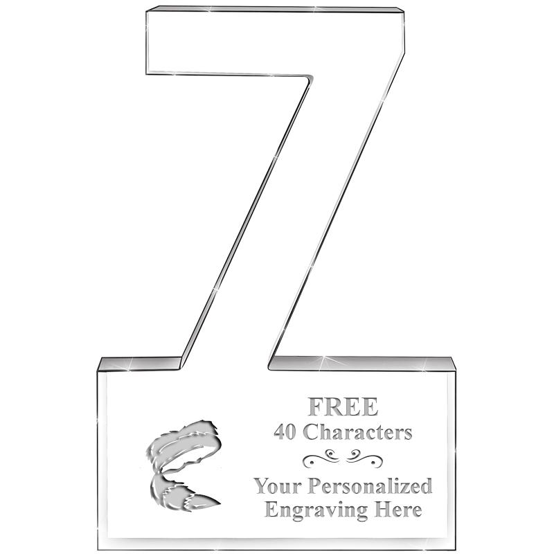 6" 7 YEARS OF SERVICE ACRYLIC