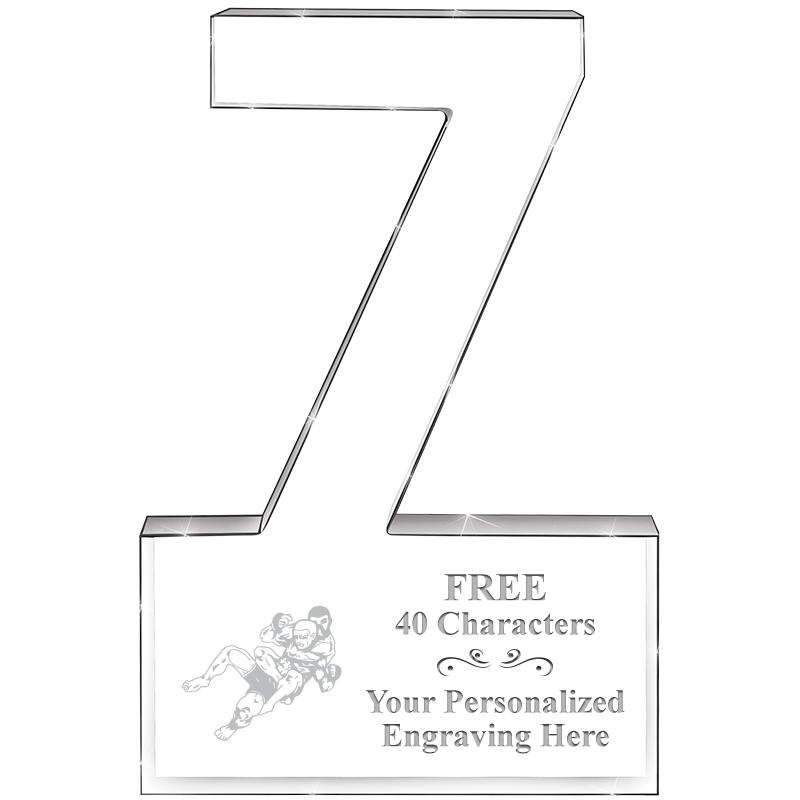 6" 7 YEARS OF SERVICE ACRYLIC