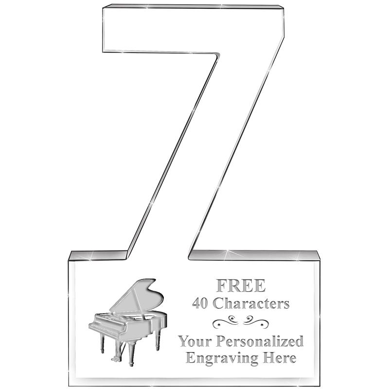 6" 7 YEARS OF SERVICE ACRYLIC