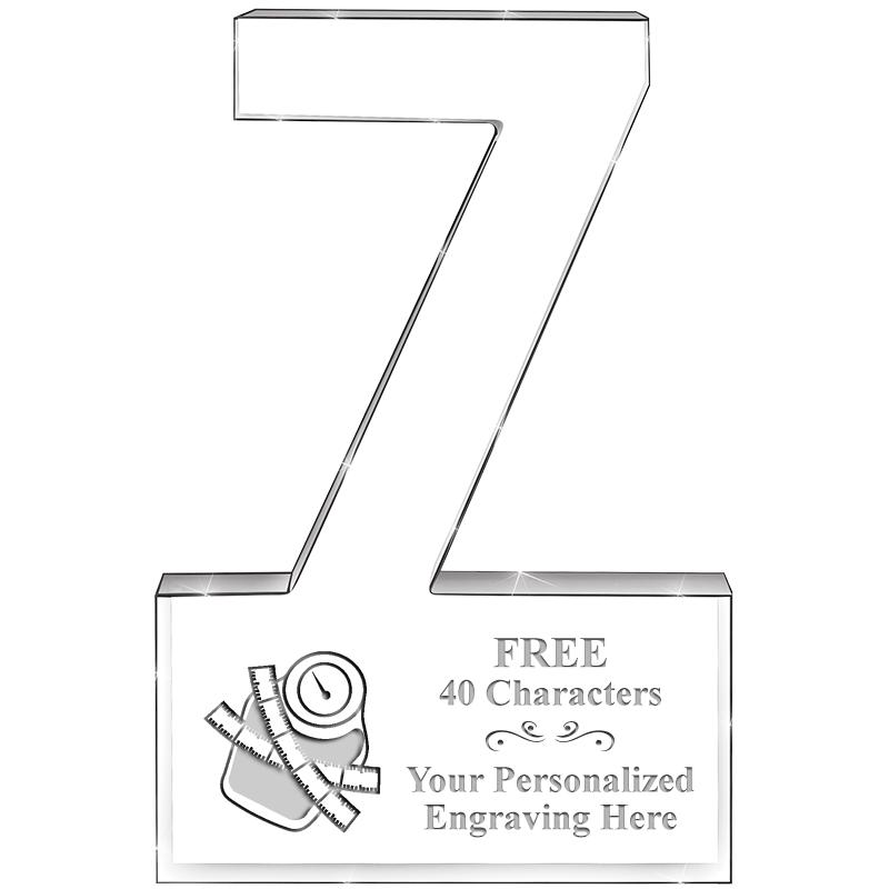 6" 7 YEARS OF SERVICE ACRYLIC