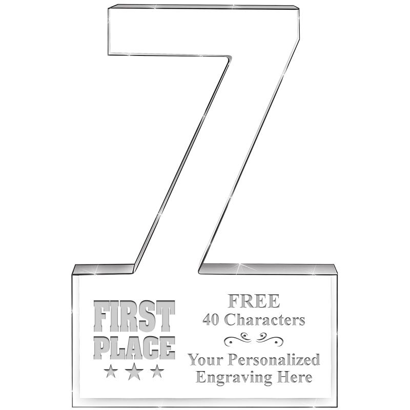 6" 7 YEARS OF SERVICE ACRYLIC