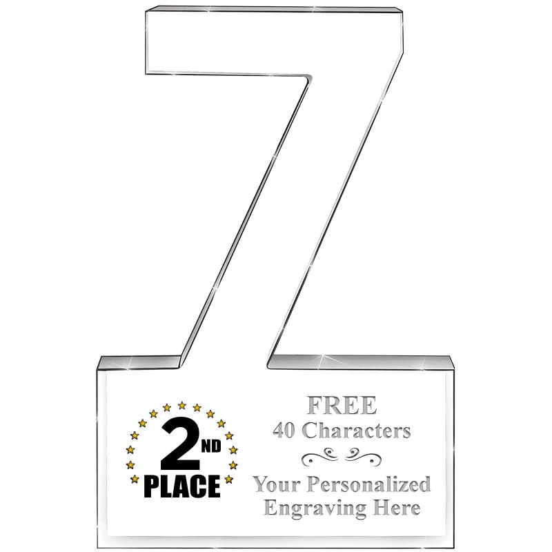 6" 7 YEARS OF SERVICE ACRYLIC