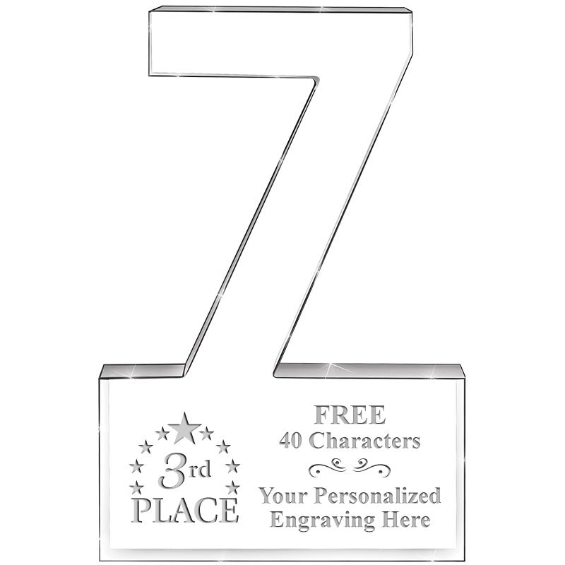 6" 7 YEARS OF SERVICE ACRYLIC