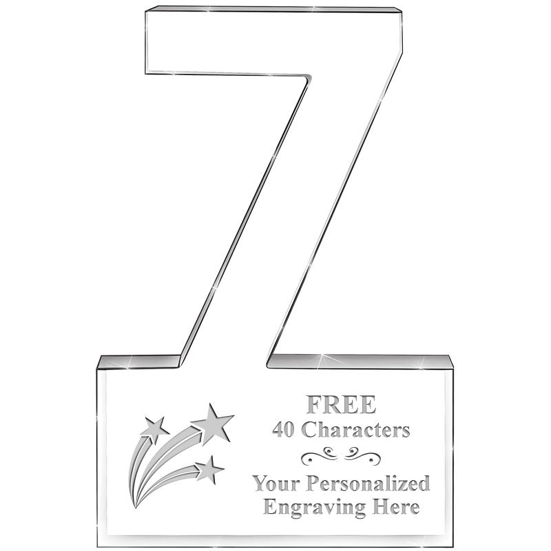 6" 7 YEARS OF SERVICE ACRYLIC
