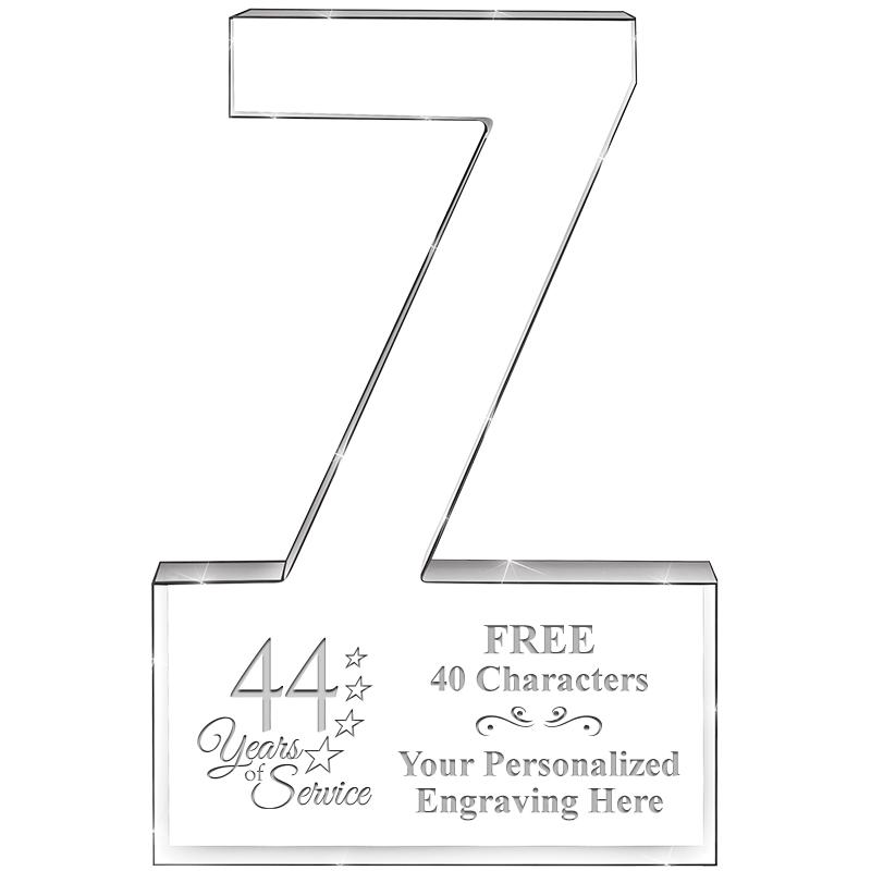 6" 7 YEARS OF SERVICE ACRYLIC