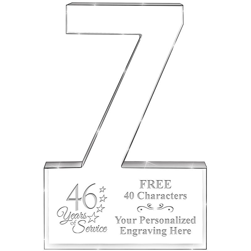 6" 7 YEARS OF SERVICE ACRYLIC