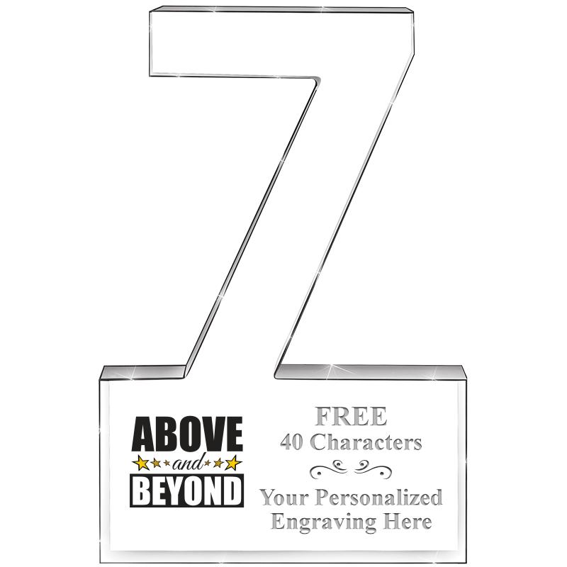 6" 7 YEARS OF SERVICE ACRYLIC