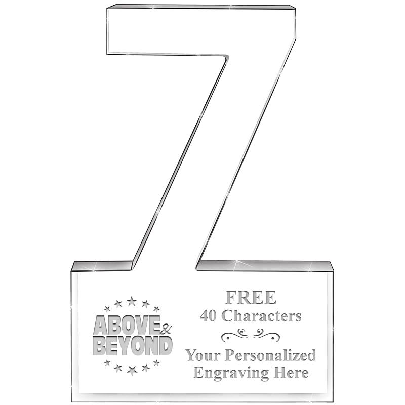 6" 7 YEARS OF SERVICE ACRYLIC