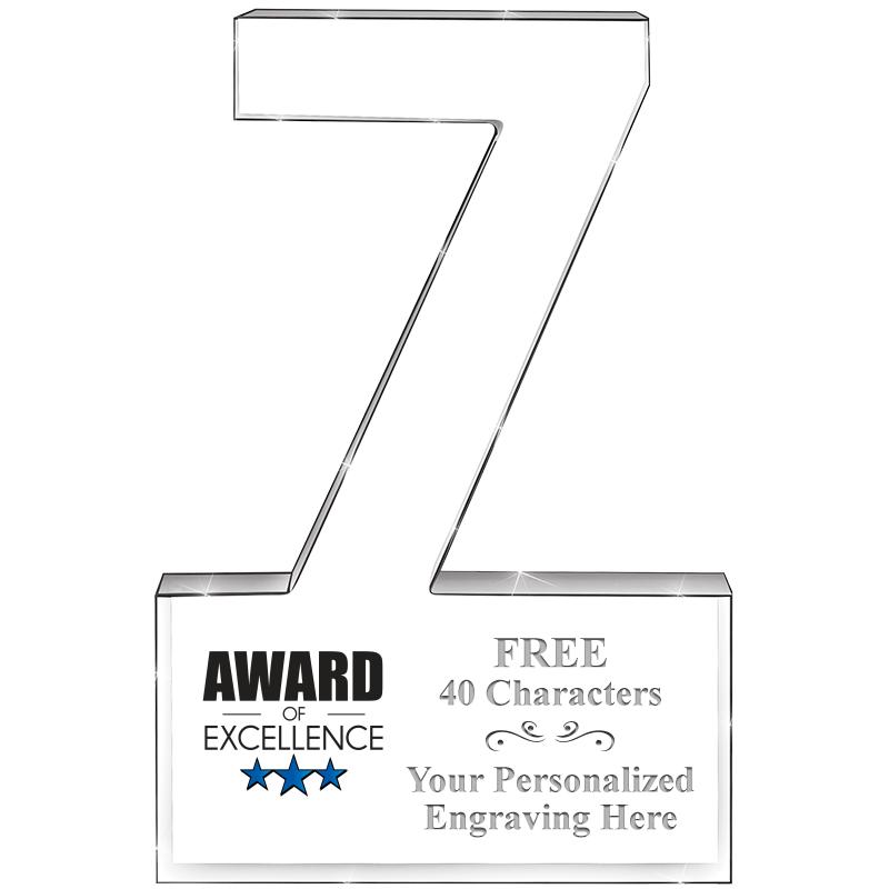 6" 7 YEARS OF SERVICE ACRYLIC