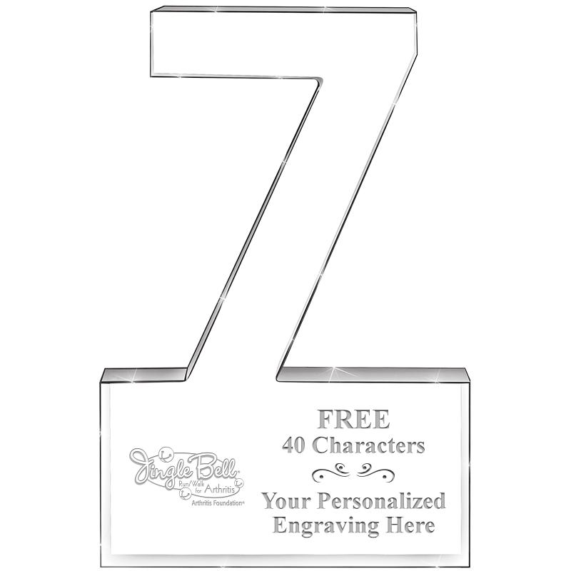 6" 7 YEARS OF SERVICE ACRYLIC