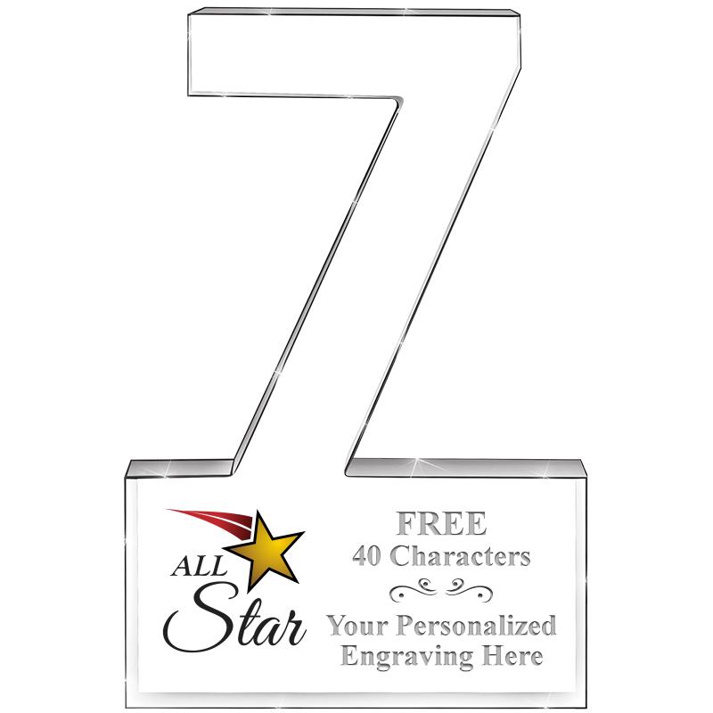 6" 7 YEARS OF SERVICE ACRYLIC