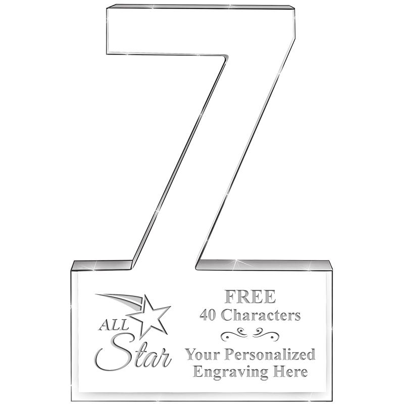 6" 7 YEARS OF SERVICE ACRYLIC